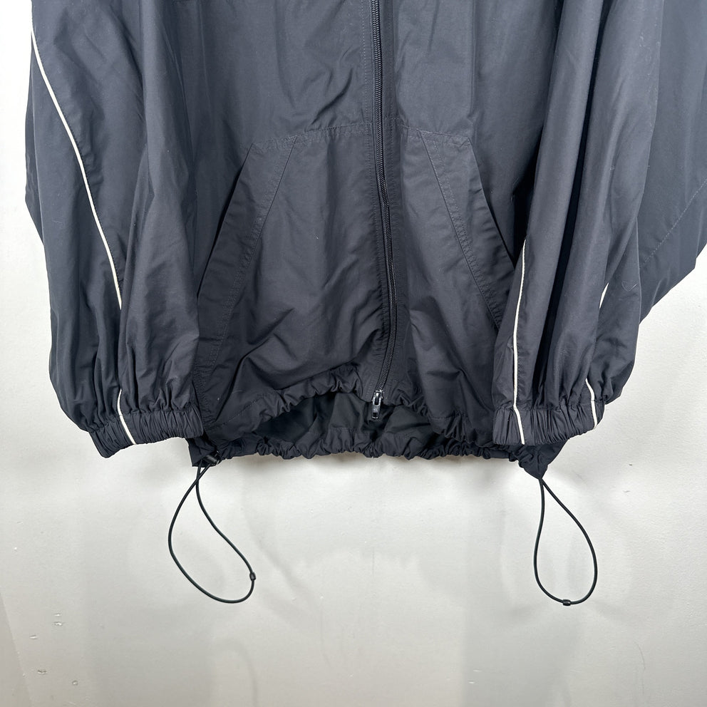 Balenciaga Logo Black Track Jacket Size XL