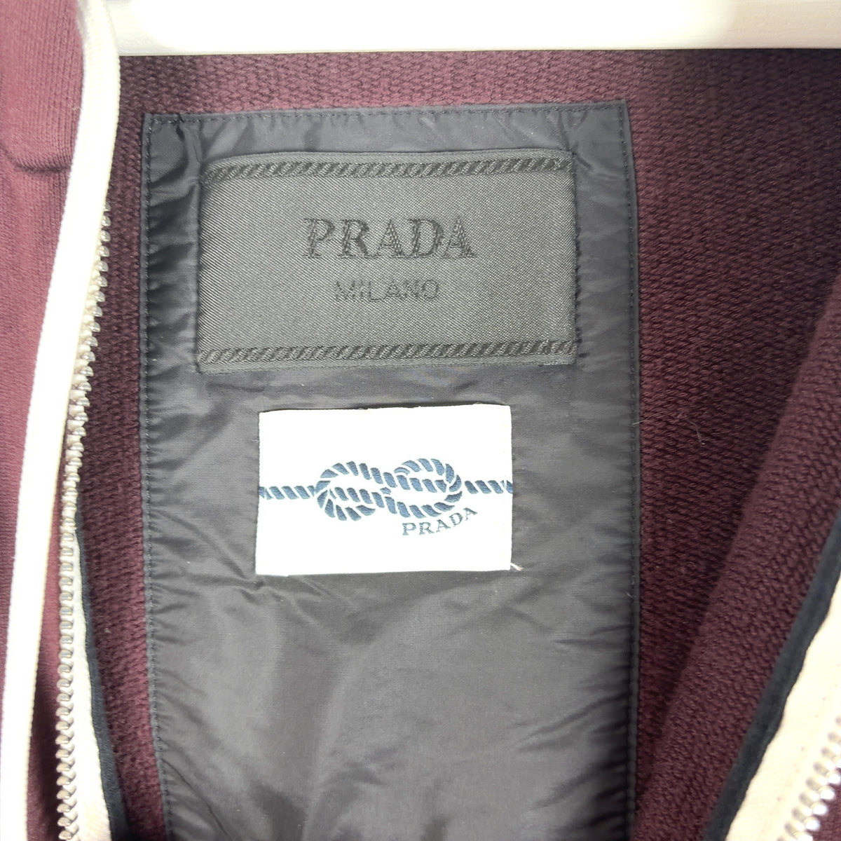 Prada 1/4 Zip Colorblock Hoodie