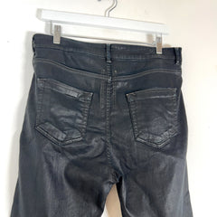 Rick Owens Wax Denim Detroit Cut Jeans