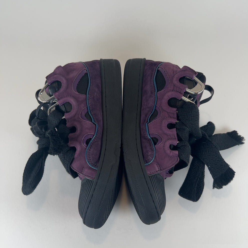 Lanvin 'Curb' Suede Low-Top Sneakers
