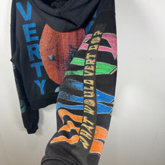 Vertabrae Montage Black Zip Up Hoodie