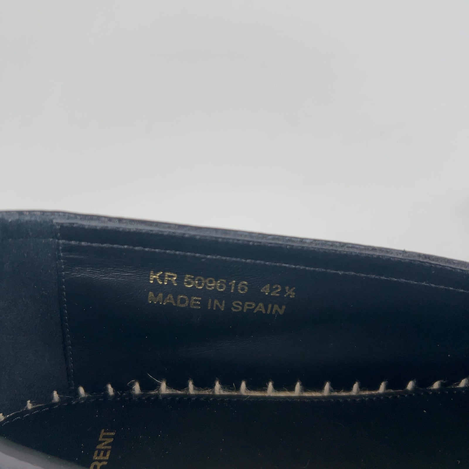 Saint Laurent 'YSL' Stitched Logo Espadrilles