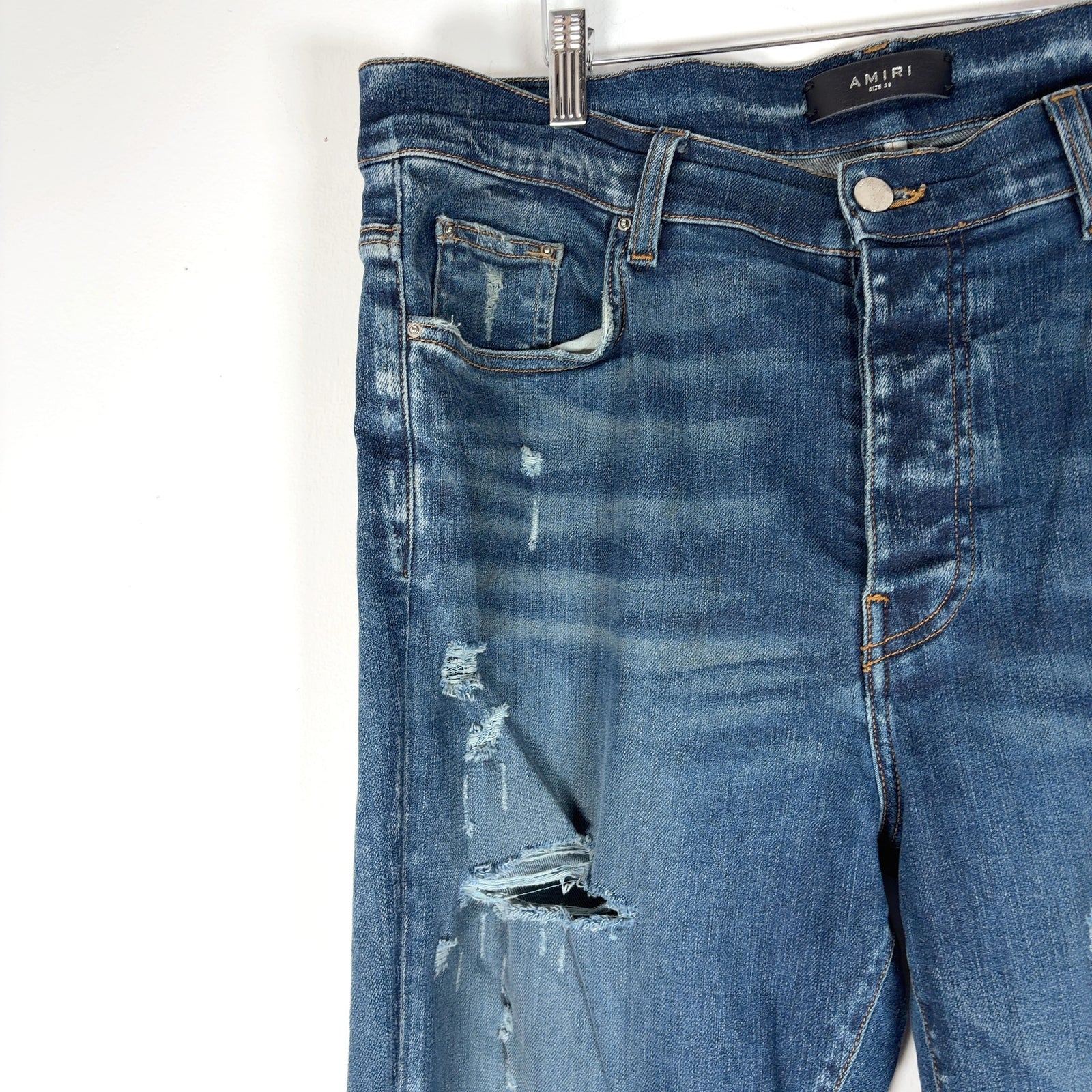Amiri Diamond Stitch MX1 Jeans