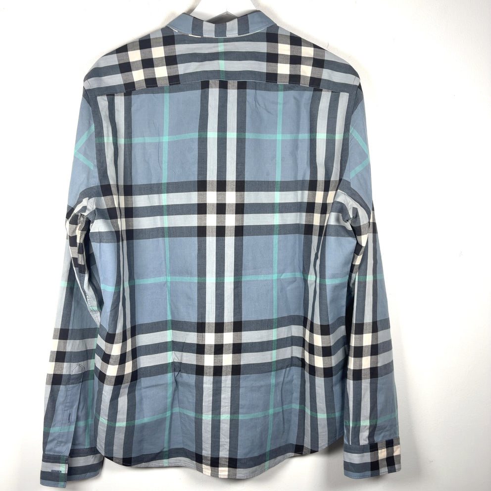 Burberry Plaid Button-Up Shirt