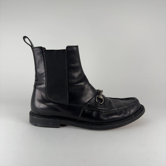 Gucci Horsebit Leather Chelsea Boots