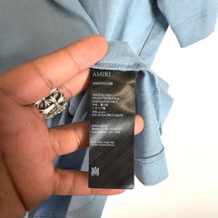 Amiri Light Blue Spirit Logo T-Shirt