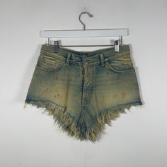 Maison Margiela Lightwash Paint Splatter Jean Shorts