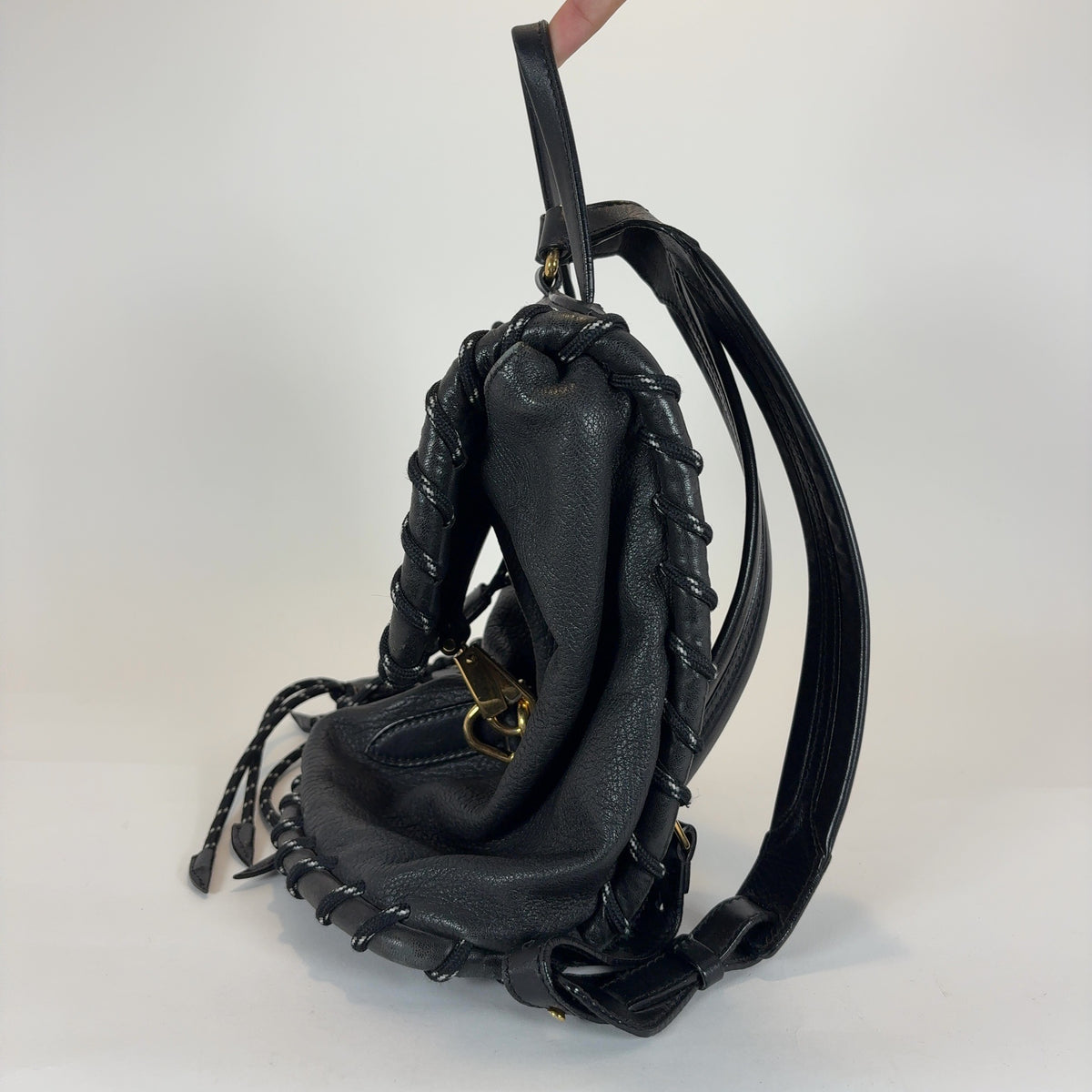 Acne Studios Rope Jungle Leather Backpack