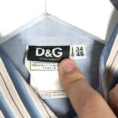 Dolce & Gabbana Striped Pocket Button-Up Shirt