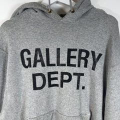 Gallery Dept Spell Out Logo Grey Hoodie