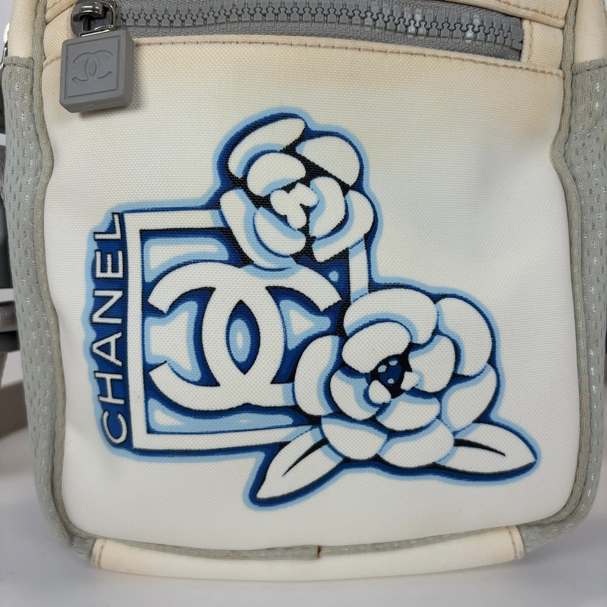 Chanel Sports Interlocked Logo Nylon Side Bag