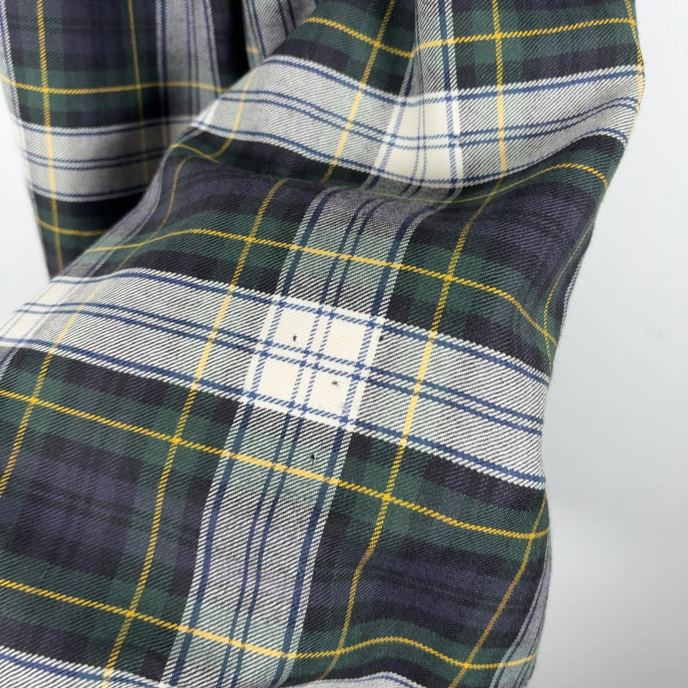 Alexander McQueen McQ Tartan Wool & Leather Corset Belt Dress