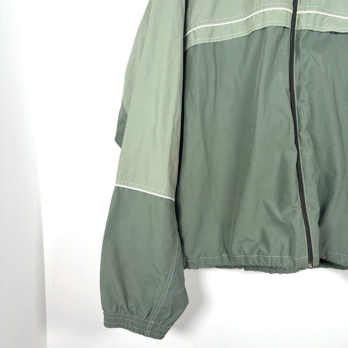 Thom Browne FW22 Colorblock Zip-Up Light Jacket