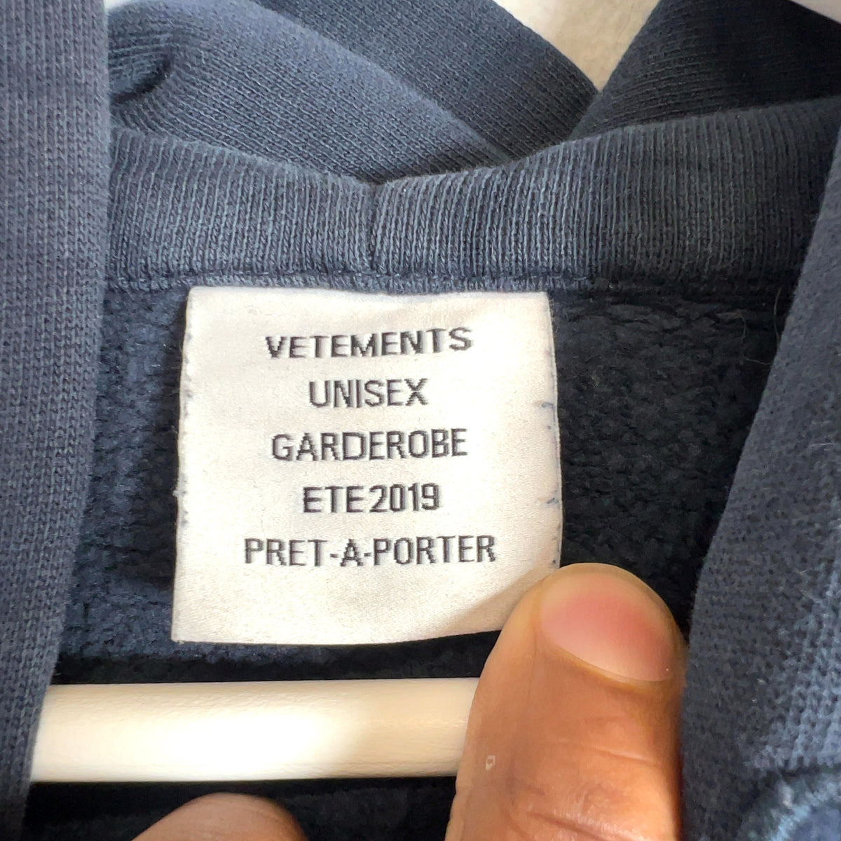 Vetements SS19 Georgian Fist Cutout Hoodie