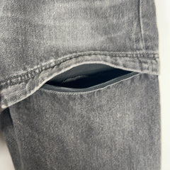 Balenciaga Convertible Grey Wash Denim Jeans Size 30