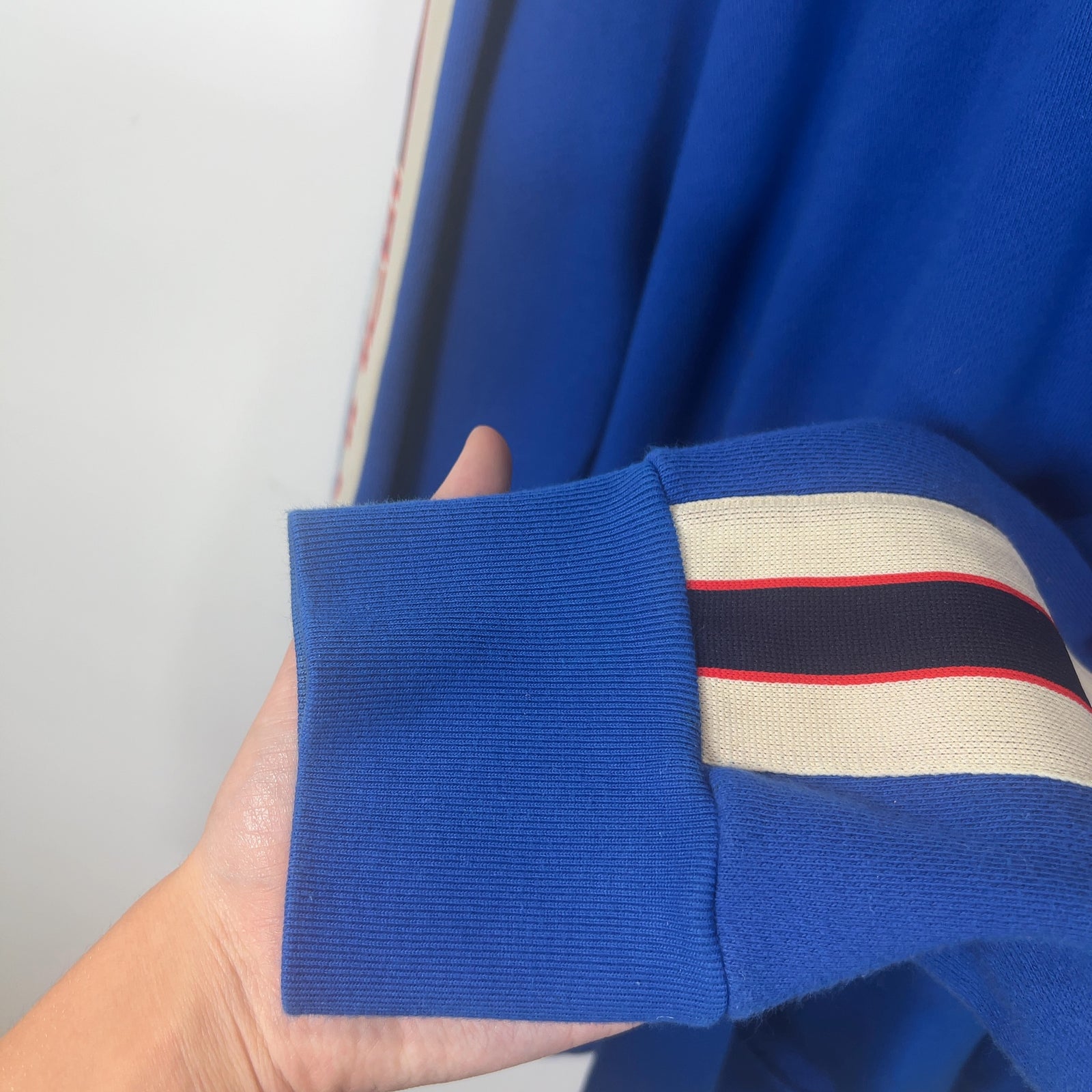 Gucci Logo Stripe Sleeve Hoodie