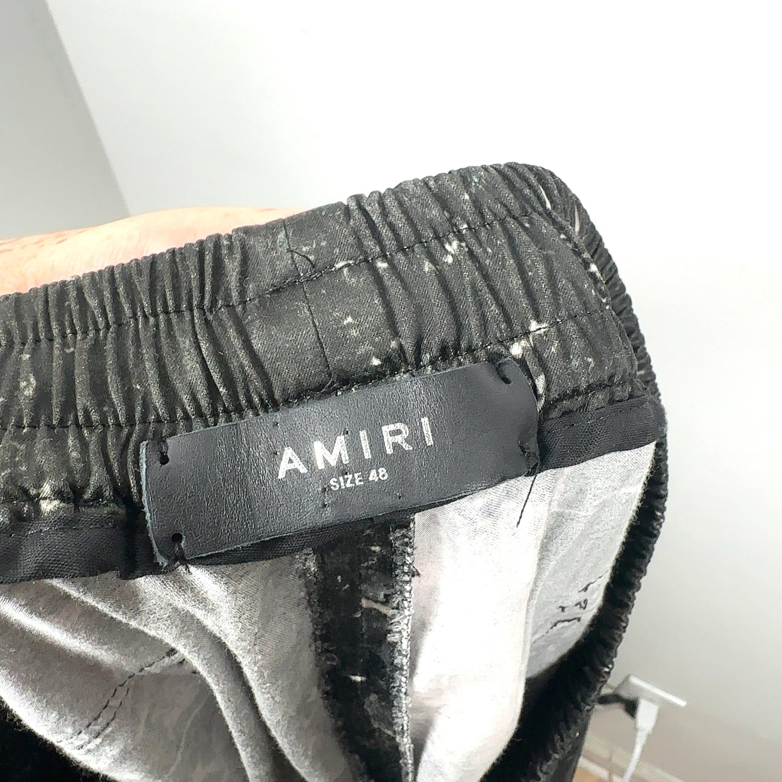 Amiri Army Stencil Silk Pants