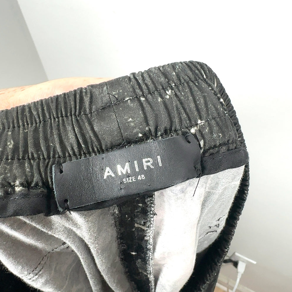 Amiri Army Stencil Silk Pants