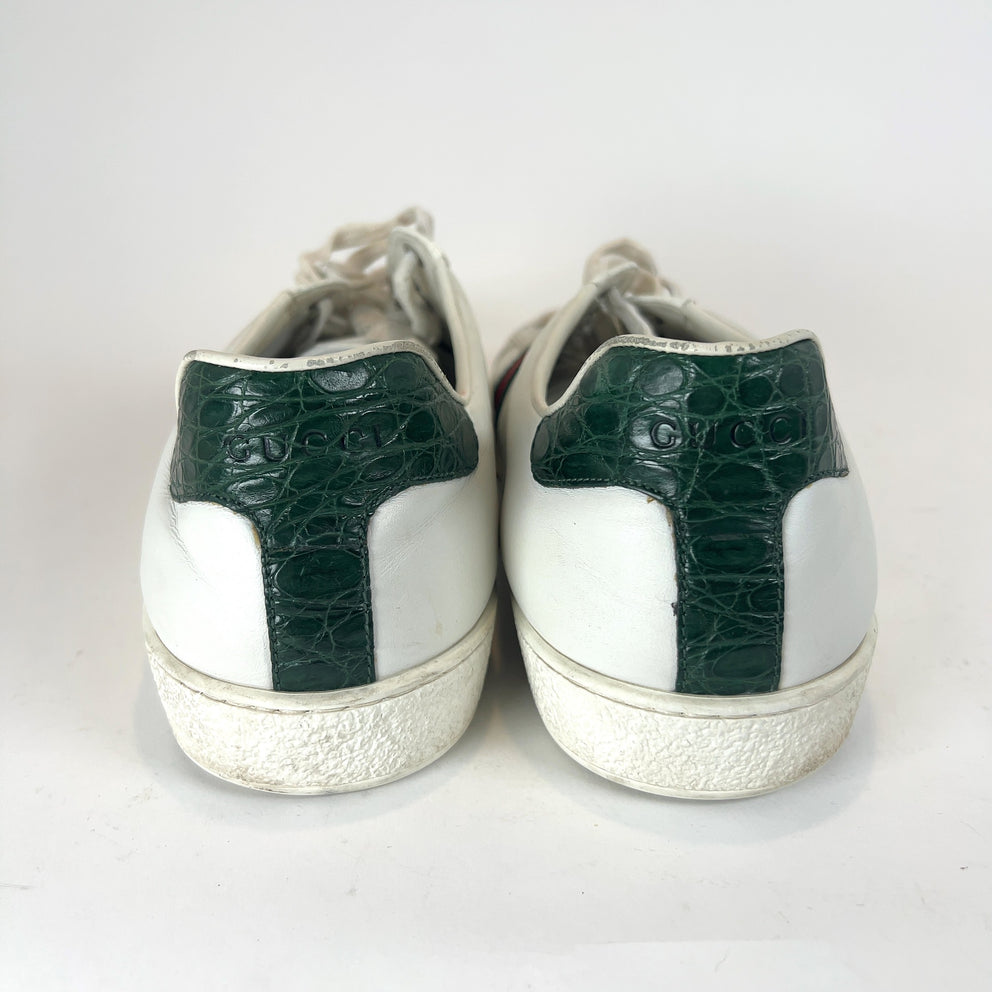Gucci Ace Web Stripe Lowtop Sneakers