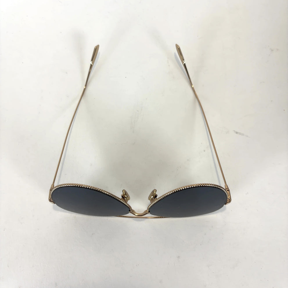 Dior Gold Wire Frame Avaitor Sunglasses