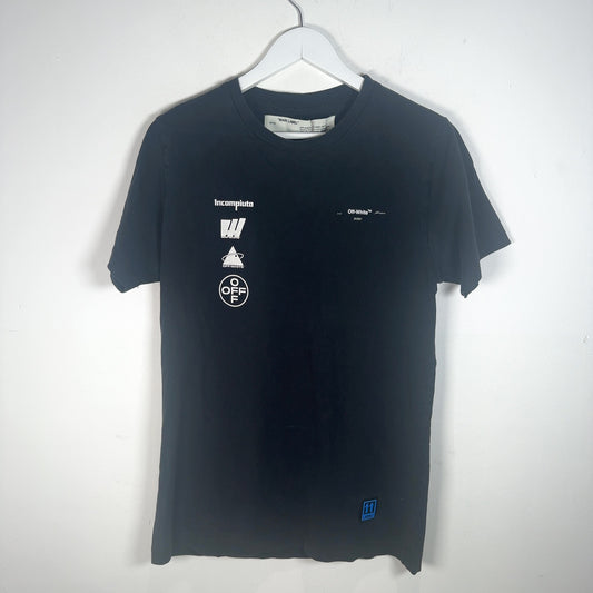 Off-White 'Incompiuta' Black Graphic T-Shirt