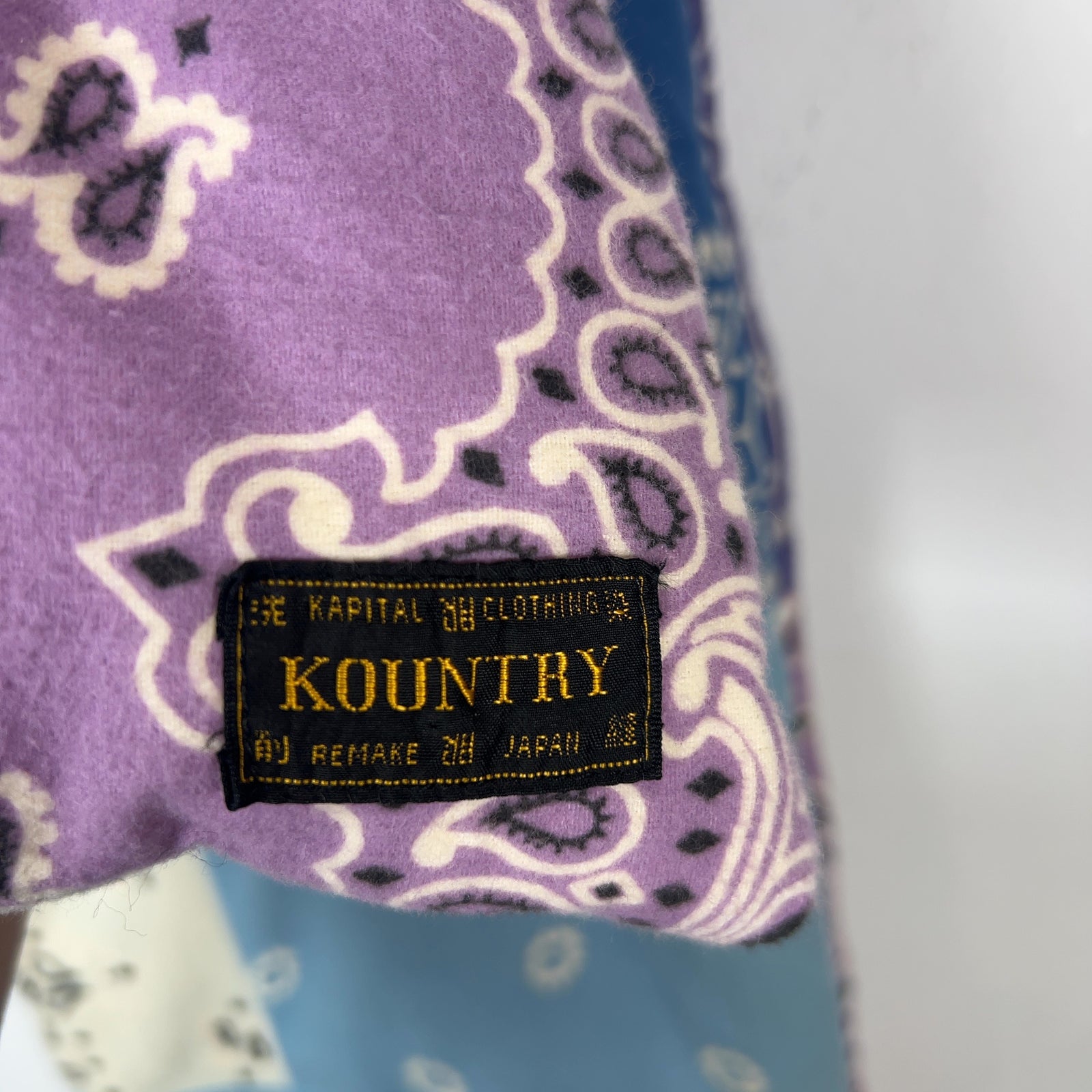 Kapital Flannel Bandana Print Reversible KESA Scarf