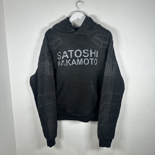 Satoshi Nakamoto Padded Logo Hoodie Size L