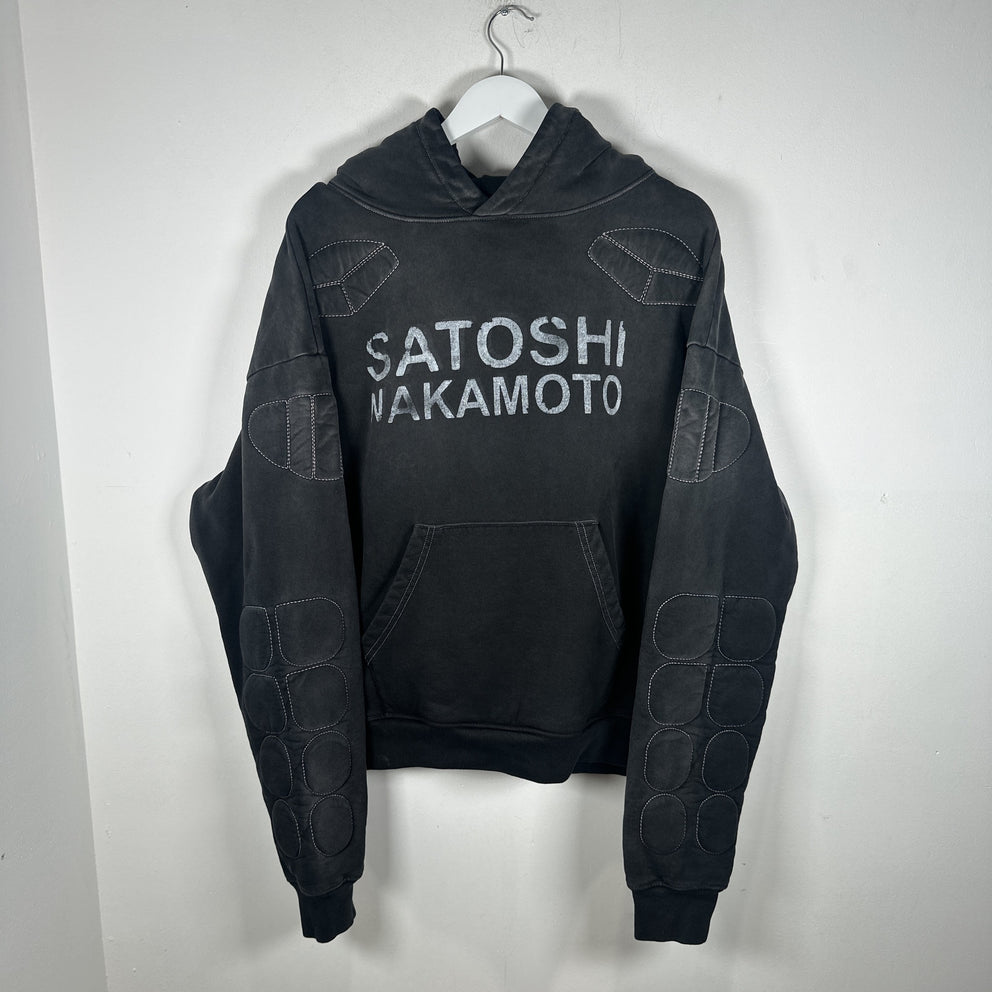 Satoshi Nakamoto Padded Logo Hoodie Size L