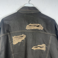 Who Decides War x Barriers Monument Embroidered Denim Jacket