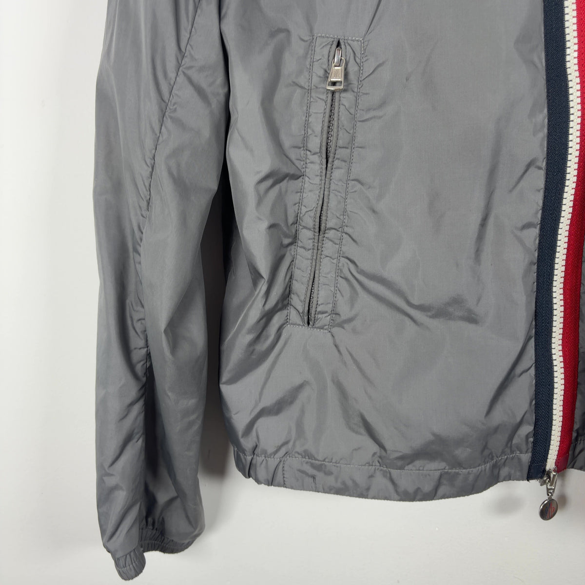 Moncler Stripped Grey Windbreaker