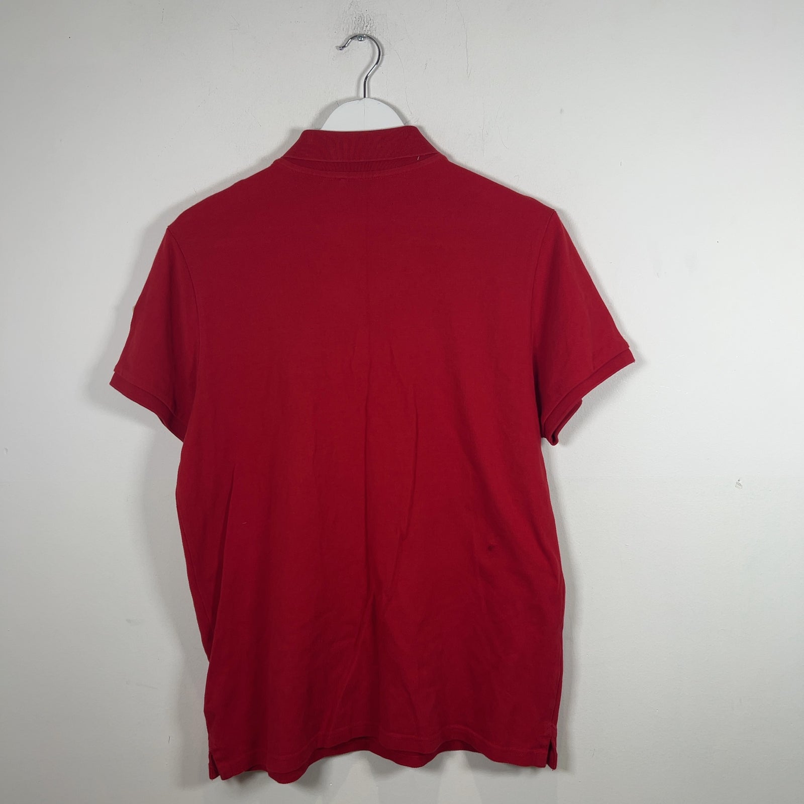 Moncler Bar Logo Red Polo