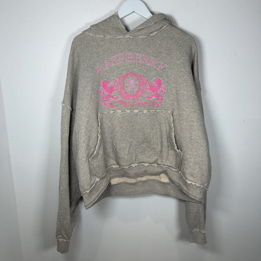 GV Gallery Rasberry Hills Crest Graphic Distressed Hoodie