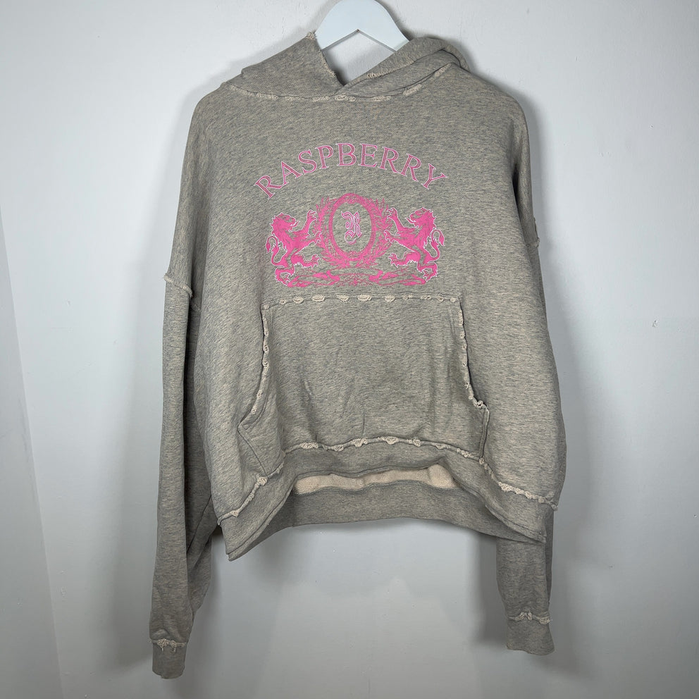 GV Gallery Rasberry Hills Crest Graphic Distressed Hoodie