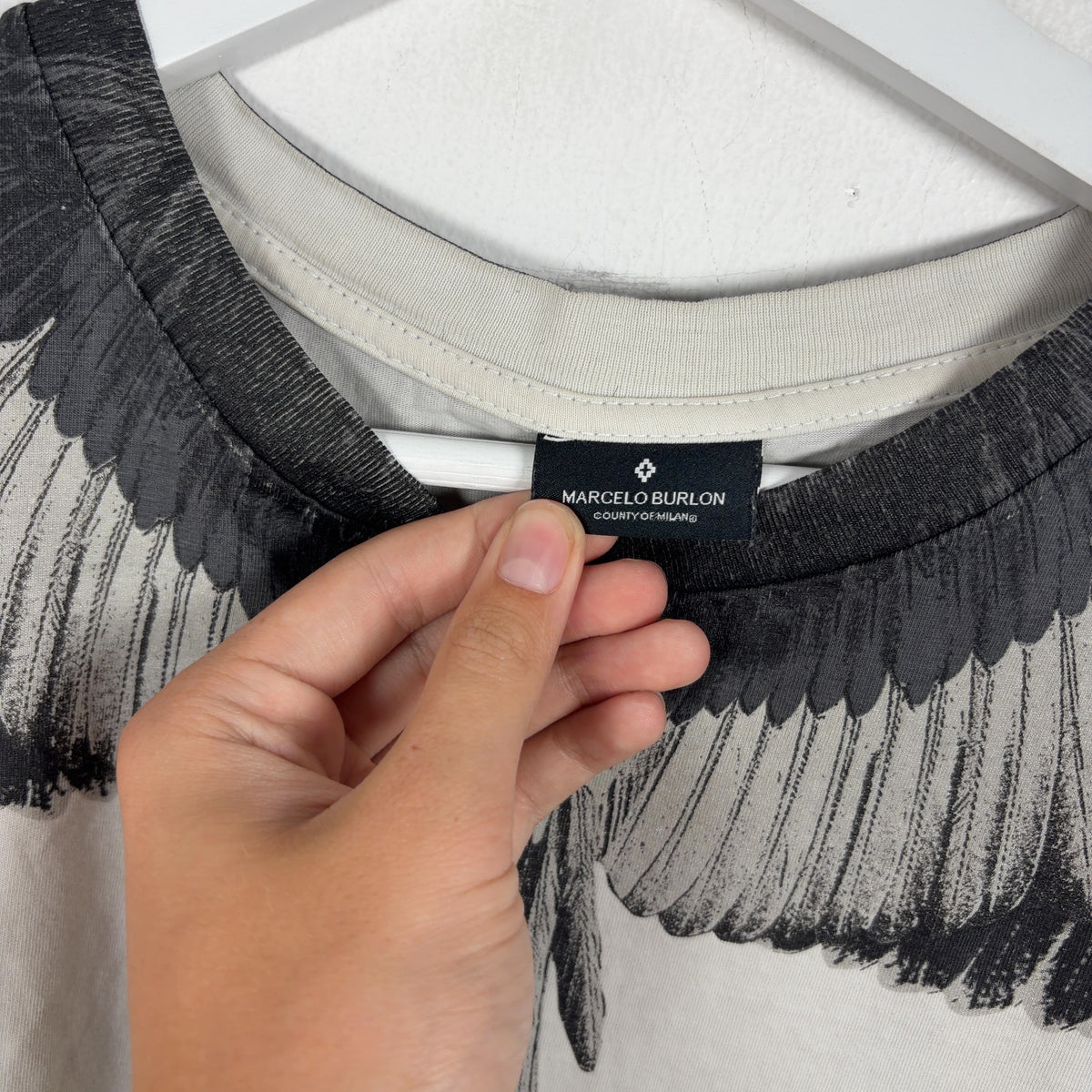 Marcelo Burlon B&W Wings T-Shirt