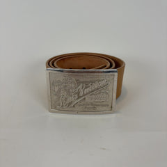 Louis Vuitton "Travelling Requisties" Square Buckle Belt