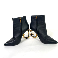 Dolce & Gabbana Baroque DG Leather Ankle Boots