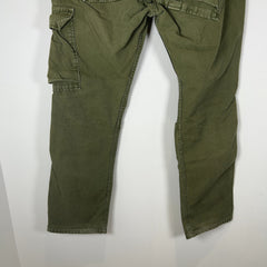 Kapital Green Cargo Pocket Canvas Cargo Pants