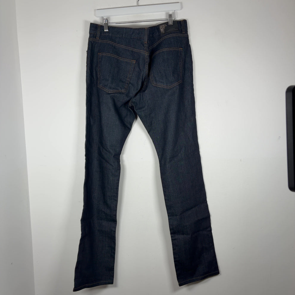 Versace Medusa Pocket Logo Straight Fit Denim Jeans