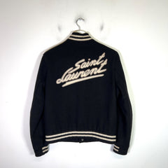Saint Laurent Script Logo Teddy Jacket