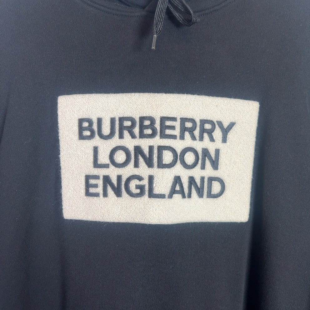 Burberry Logo Applique Hoodie