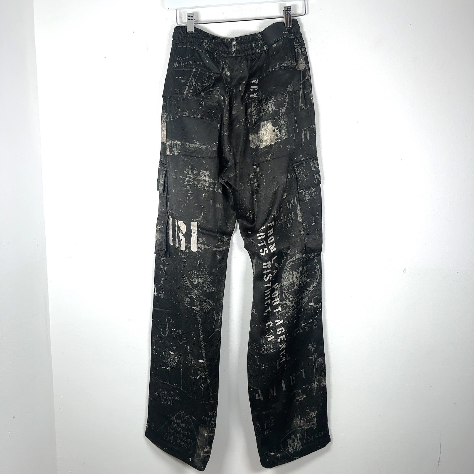 Amiri Army Stencil Silk Pants
