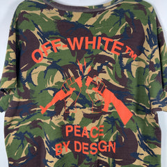 Off-White Camoflauge 'Piece By Design' T-Shirt Size M