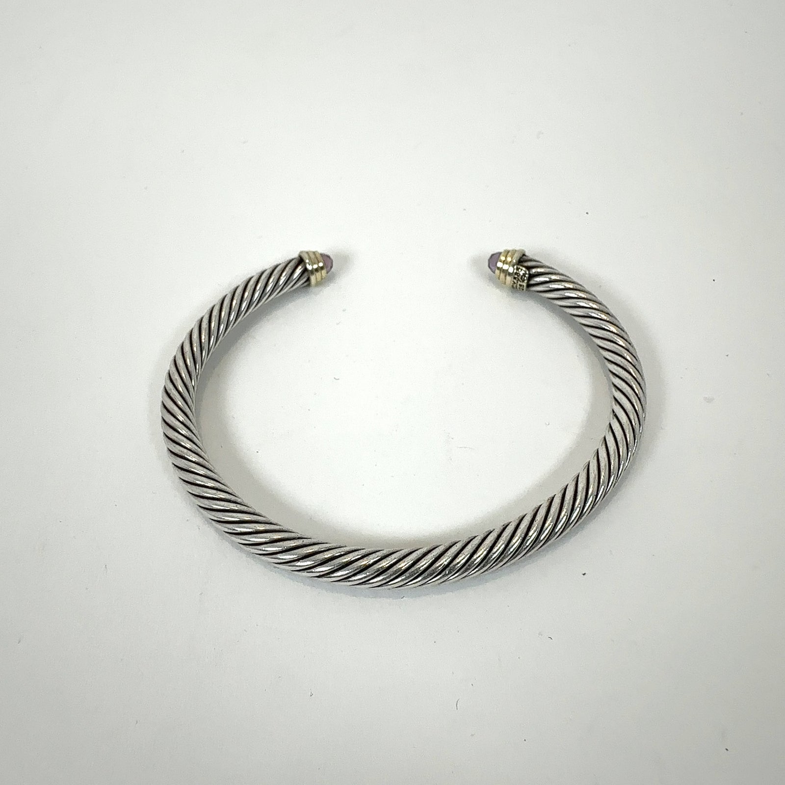 David Yurman .925 Silver Cable Classic Gemstone Cuff