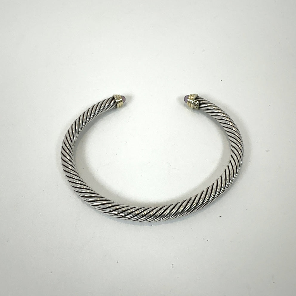 David Yurman .925 Silver Cable Classic Gemstone Cuff