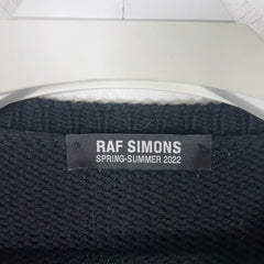 Raf Simons 'R' Heavy Knit Cropped Sweater