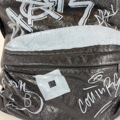 Balenciaga Graffiti Leather Explorer Backpack