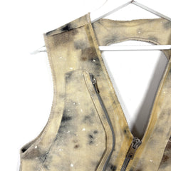 Diesel x A-Cold-Wall Tye-Dye Asymetrical Denim Cargo Vest