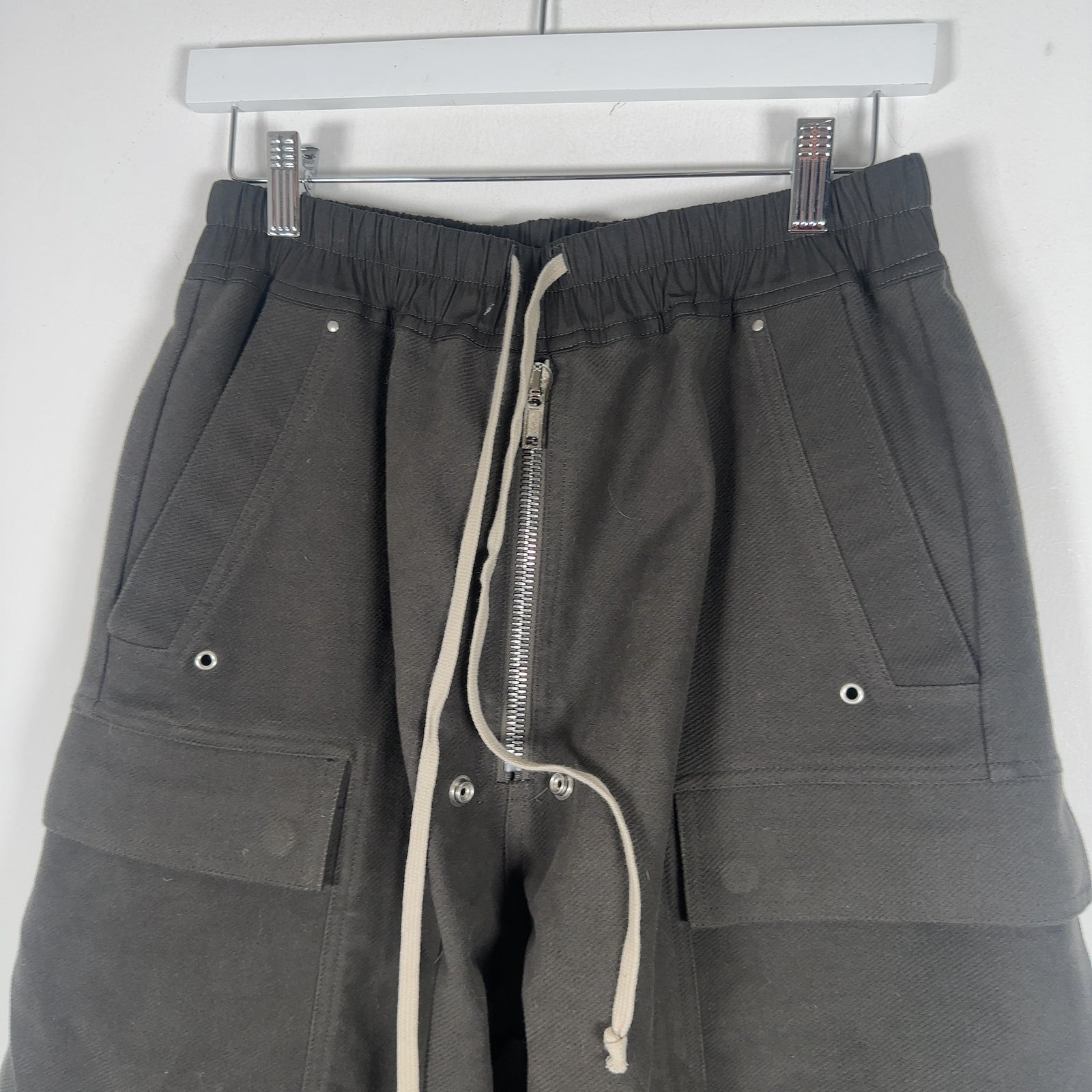 Rick Owens FW24 Porterville Woven Cropped Bela Cargos Size M