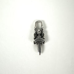 Chrome Hearts .925 Silver Dagger Zipper Pendent