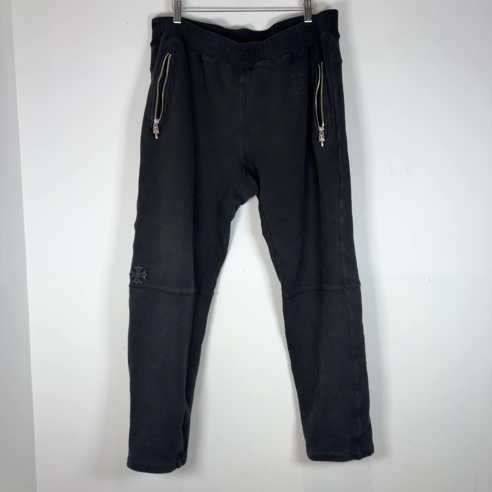 Chrome Hearts Y-Not Dagger Zip Plus Patch Sweatpants